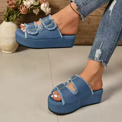 WOMEN'S SLIPPERS WEDGE SANDAL